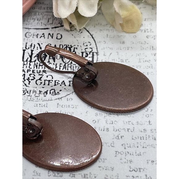 3 Graces Muse Muses Dancer Black White Rose Gold Setting Earrings Cameo Birthday - Picture 9 of 12